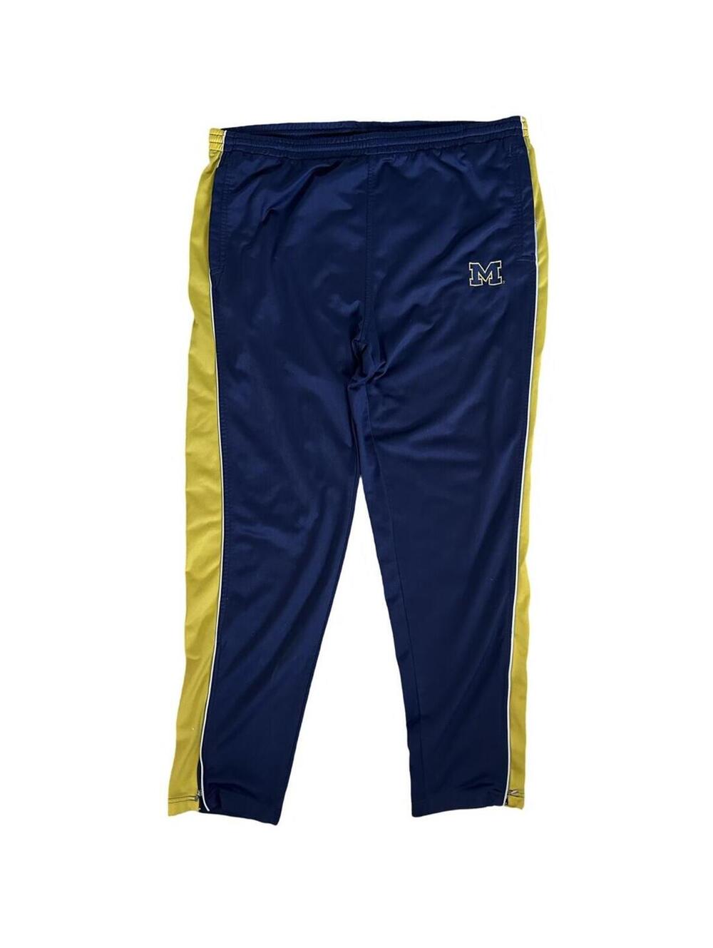 Team Starter Michigan Wolverines Blue Sweatpants Athletic Pants Men's Size Large